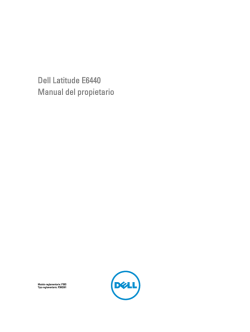 Dell Latitude E6440 Manual del propietario