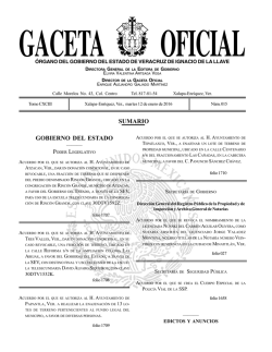 Gaceta Oficial - Editora de Gobierno