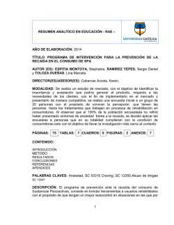 RAE INSTITUCIONAL - Universidad Católica de Colombia