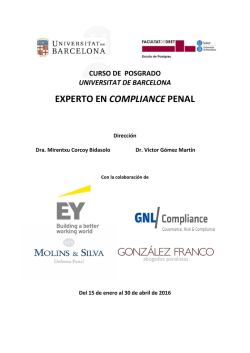 EXPERTO EN COMPLIANCE PENAL