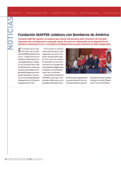 Fundación MAPFRE colabora con Bomberos de América