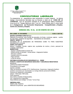 convocatorias laborales - Municipalidad de San Juan de Miraflores