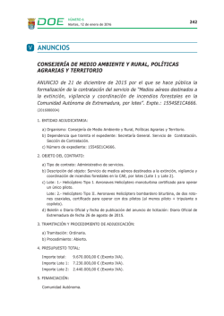 aNUNCIOS - Diario Oficial de Extremadura