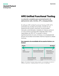 HPE Unified Functional Testing: La solución