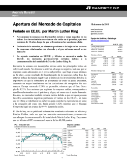 Comentarios de Apertura - Casa de Bolsa Banorte