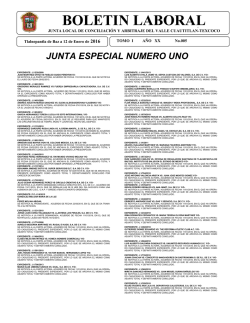 BOLETIN LABORAL - Junta Texcoco