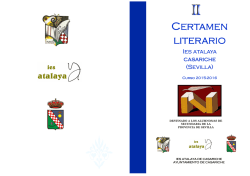 II certamen literario - Ayuntamiento de Casariche