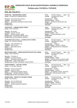 Designaciones - Euskal Saskibaloi Federazioa