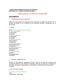 FILTROS FIR Y ESTRUCTURAS P