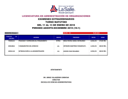 LICENCIATURA EN ADMINISTRACIÓN DE ORGANIZACIONES