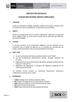 Directiva Nº 007-2016
