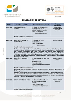 Sevilla - Colegio Oficial de Psicólogos
