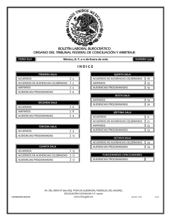 11 - Tribunal Federal de Conciliación y Arbitraje