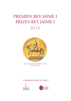 Bases 2016 - Premios Rey Jaime I