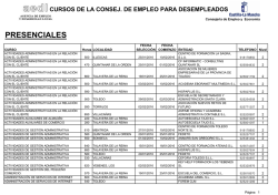 cursos para desempleados - Ayuntamiento Fuensalida