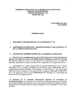 1 asamblea legislativa de la república de costa rica período