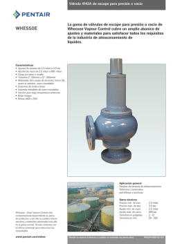Whessoe Safety and Relief Valves, Figure 4142A