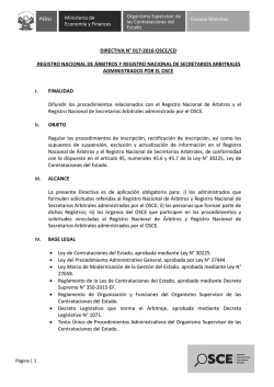 Directiva N° 017-2016