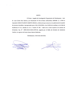 Juez Dr. Juan Carlos Ruiz Zamora, por Resolución N&qu