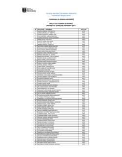 programa de marina mercante resultado examen academico pro