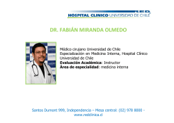 dr. fabián miranda olmedo - Hospital Clínico Universidad de Chile