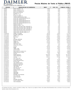 Lista de Precios
