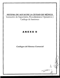 anexo-ii - Sistema de Aguas de la Ciudad de México