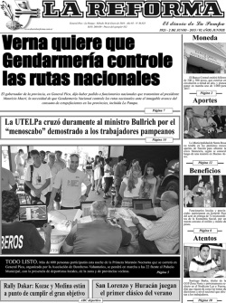 Tapa La Reforma - Diario La Reforma