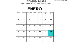 ratas del queiles calendario actividades 2016
