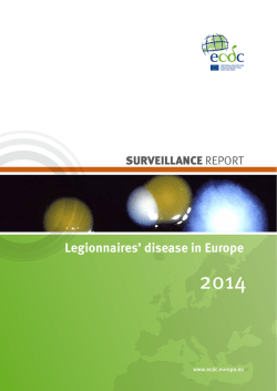 Legionnaires` disease in Europe - European Centre for Disease