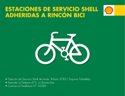 ESTACIONES DE SERVICIO SHELL ADHERIDAS A RINCON BICI