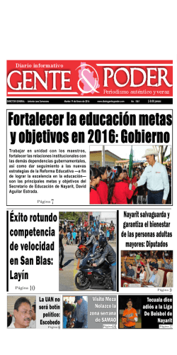 Fortalecer la educación metas y objetivos en 2016