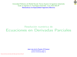 Ecuaciones en Derivadas Parciales - Jos&eacute; Luis de la Fuente O`Connor