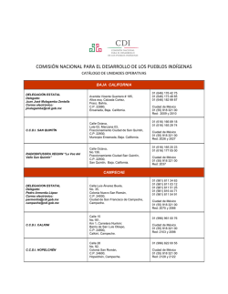 Cat&aacute;logo de delegaciones de la CDI