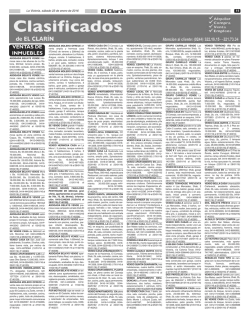 Clasificados Diario El Clarín de La Victoria Sábado 23 de Enero de
