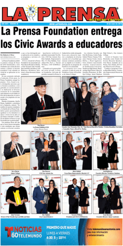 La Prensa Foundation entrega los Civic Awards a educadores