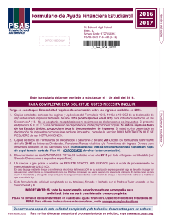 Formulario de Ayuda Financiera Estudiantil
