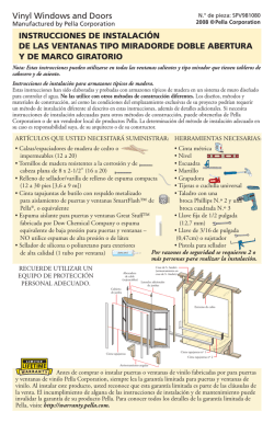 INSTRUCCIONES DE INSTALACI&Oacute;N DE LAS