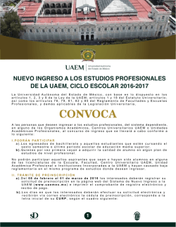 convoca - dep uaemex - Universidad Autónoma del Estado de México