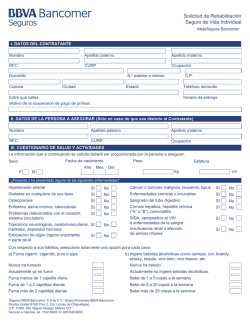 Formato Universal de Rehabilitación