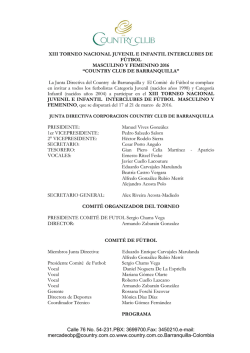 Reglamento General - Country Club de Barranquilla