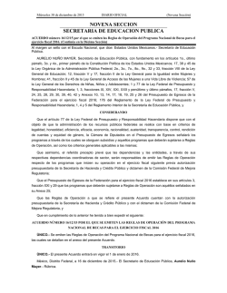 Reglas de Operaci&oacute;n