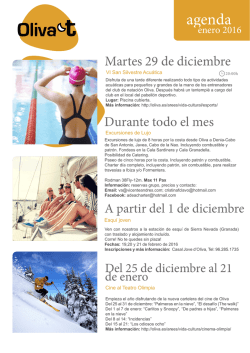 Agenda turística enero (castellano)