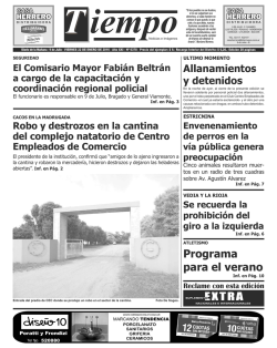 Programa para el verano - Diario Tiempo Digital
