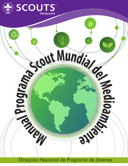 Manual Oficial Programa Mundial Scouts del Medio Ambiente