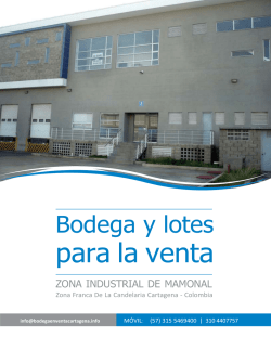 Descargue Brief detallado - Venta de Bodega en Cartagena