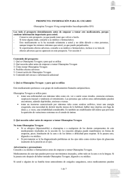 1 de 7 PROSPECTO: INFORMACIÓN PARA EL USUARIO