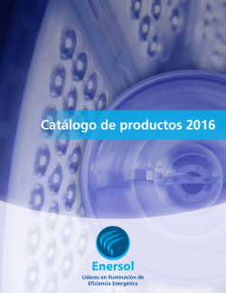 Catálogo de productos 2016