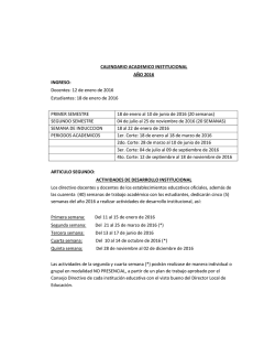 calendario académico 2.016