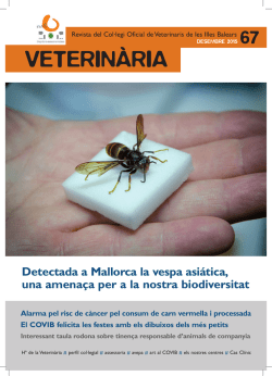 VeTerINÀrIA - Colegio Oficial de veterinarios de las Islas Baleares